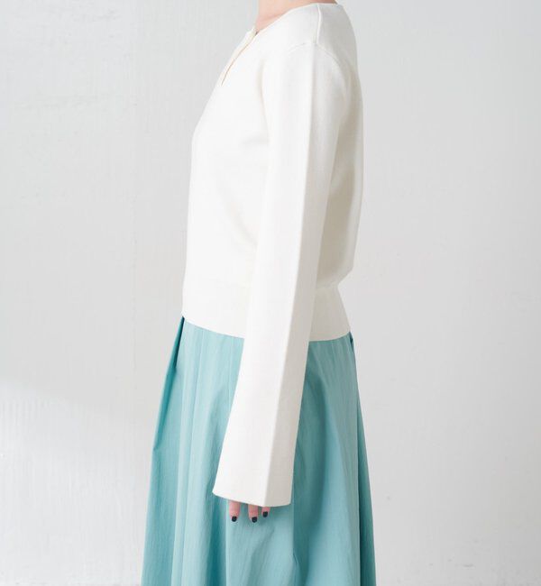  「スロープボタンニット」|ニット・セーター|