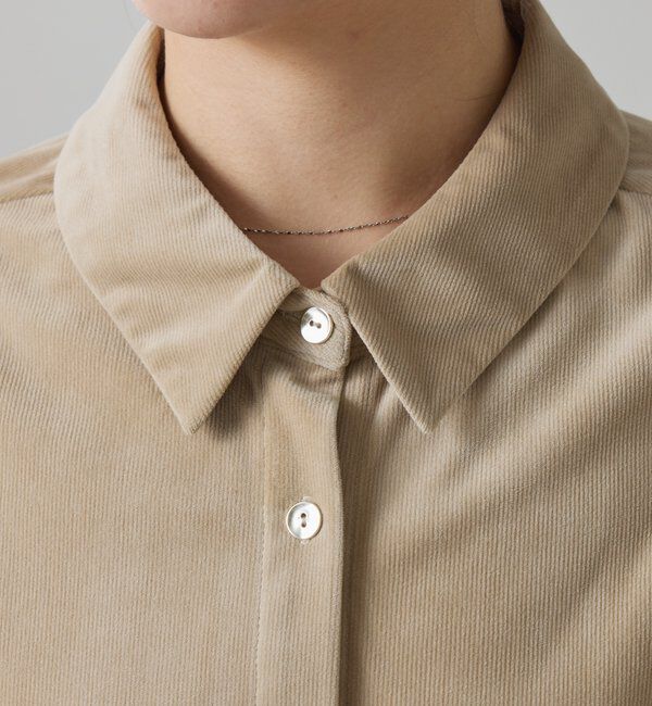 「メタルボタンコーデュロイシャツ」|シャツ・ブラウス|