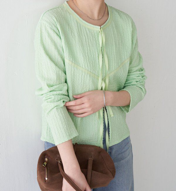  「シュリンクカーディガン」|Tシャツ・カットソー|グリーン