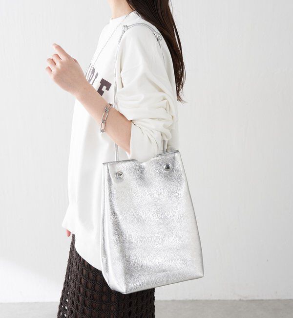  「【PAPILLONNER/パピヨネ】レクタングルレザーバッグ」|トートバッグ|