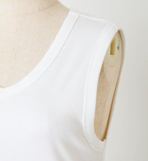  「【CEPIE./セピエ】Vネックフライスノースリーブ」|Tシャツ・カットソー|