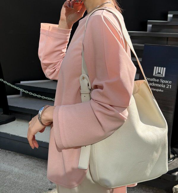  「【ストレッチ◎ファスナー付き】袖シアー切替ジョーゼットロンT」|Tシャツ・カットソー|