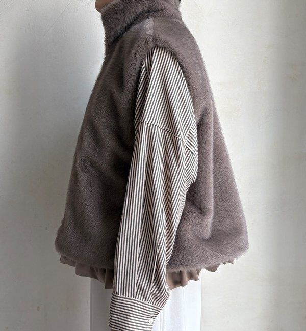  「【WEB限定】エコミンクファーベスト」|ベスト・ジレ|