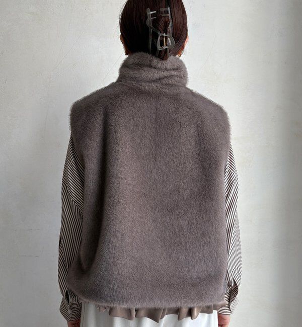  「【WEB限定】エコミンクファーベスト」|ベスト・ジレ|