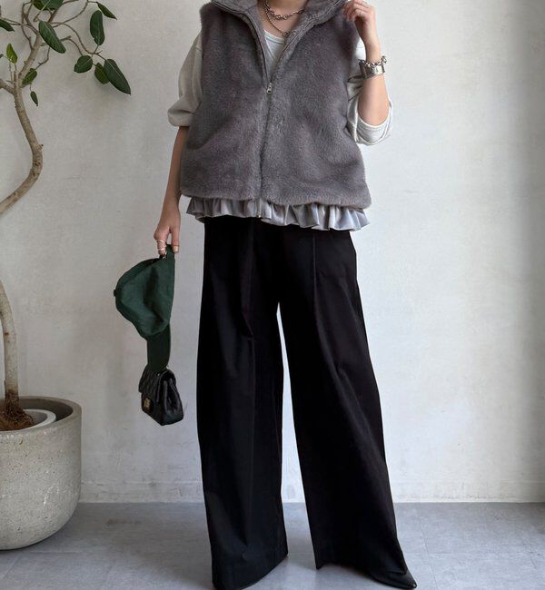  「【WEB限定】エコミンクファーベスト」|ベスト・ジレ|