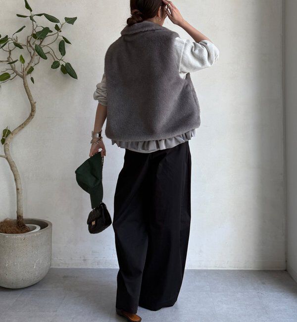  「【WEB限定】エコミンクファーベスト」|ベスト・ジレ|