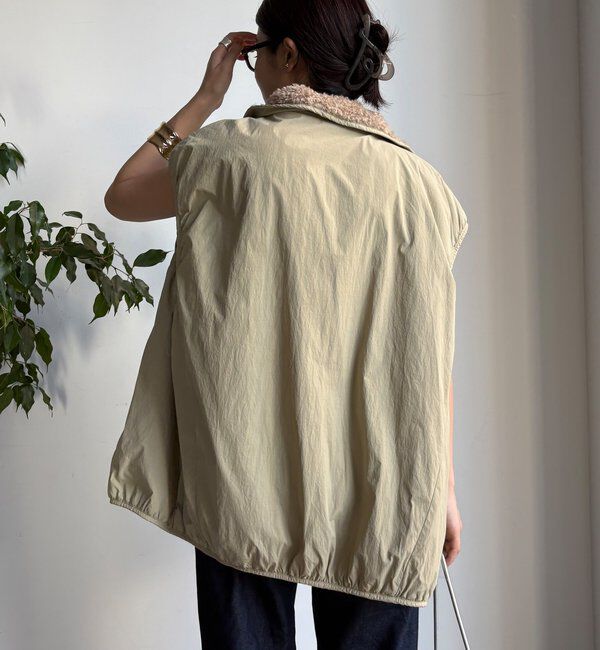  「【WEB限定】リバーシブルボアベスト」|ベスト・ジレ|