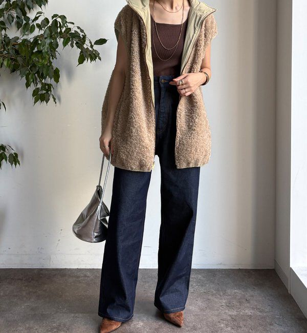  「【WEB限定】リバーシブルボアベスト」|ベスト・ジレ|