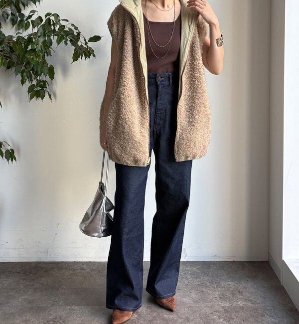  「【WEB限定】リバーシブルボアベスト」|ベスト・ジレ|