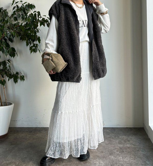  「【WEB限定】リバーシブルボアベスト」|ベスト・ジレ|