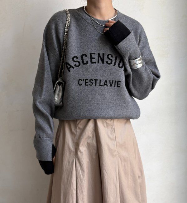  「【WEB限定】ASCENSIONロゴニットトップス」|ニット・セーター|