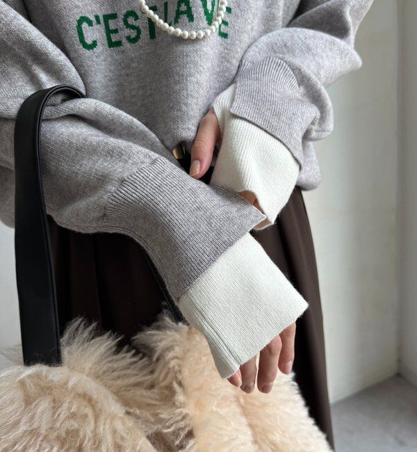  「【WEB限定】ASCENSIONロゴニットトップス」|ニット・セーター|