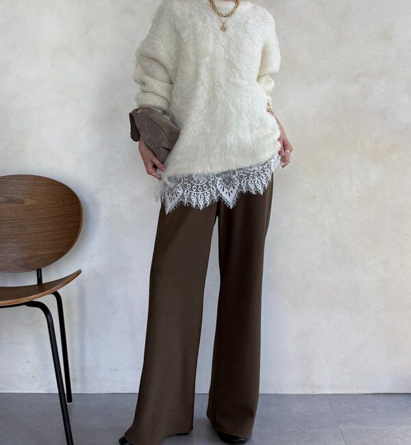  「【WEB限定】ロングシャギープルオーバー」|ニット・セーター|