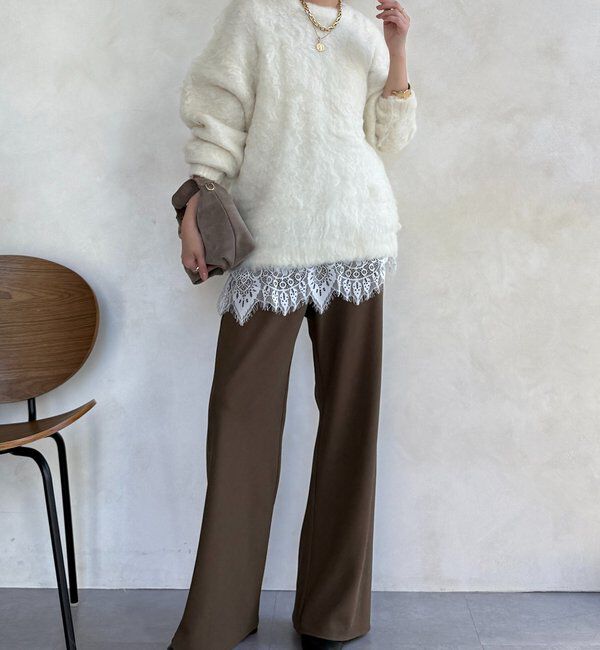  「【WEB限定】ロングシャギープルオーバー」|ニット・セーター|