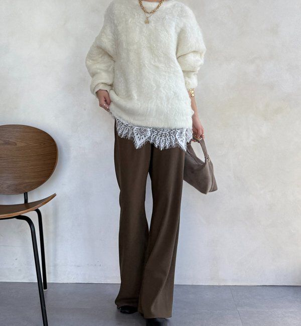  「【WEB限定】ロングシャギープルオーバー」|ニット・セーター|