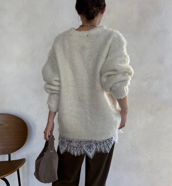  「【WEB限定】ロングシャギープルオーバー」|ニット・セーター|