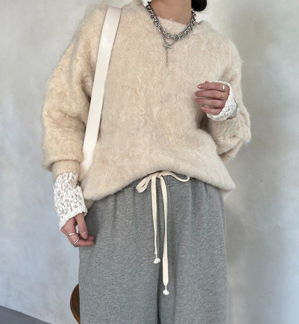  「【WEB限定】ロングシャギープルオーバー」|ニット・セーター|