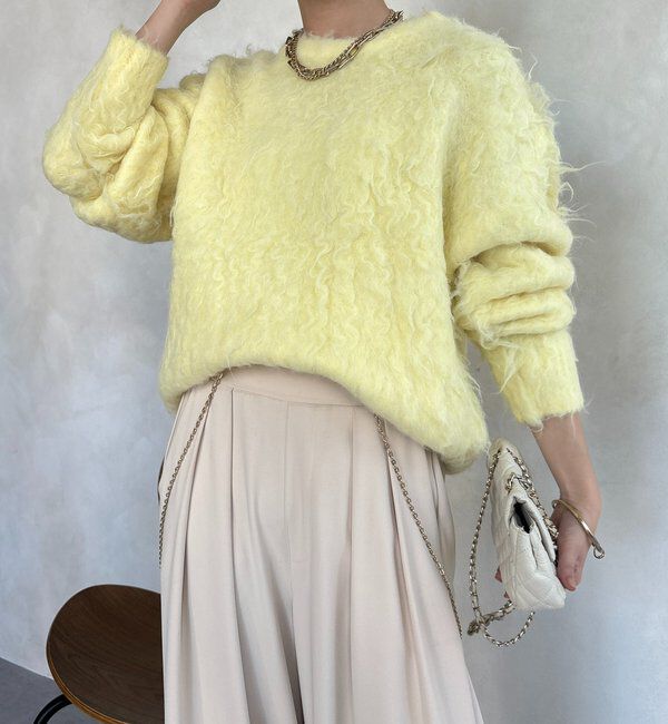  「【WEB限定】ロングシャギープルオーバー」|ニット・セーター|