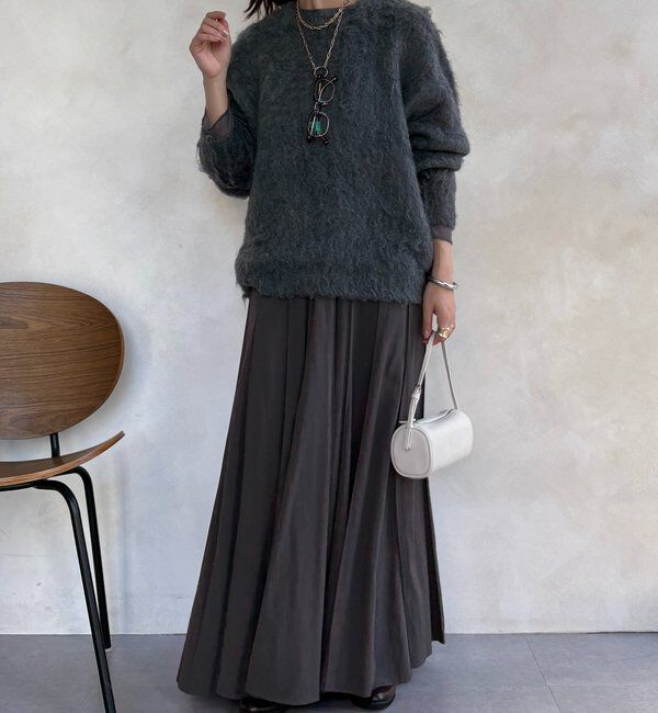  「【WEB限定】ロングシャギープルオーバー」|ニット・セーター|