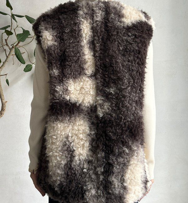  「【WEB限定】プードルファーグラデーションベスト」|ベスト・ジレ|