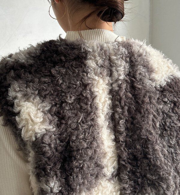  「【WEB限定】プードルファーグラデーションベスト」|ベスト・ジレ|