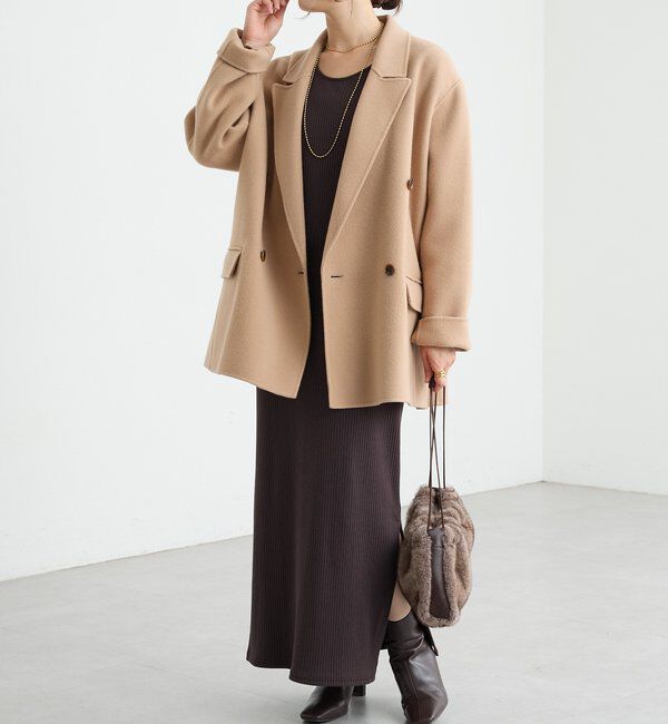  「【シーズンムードを高める】フェイクファードローストリングバッグ」|クラッチバッグ|