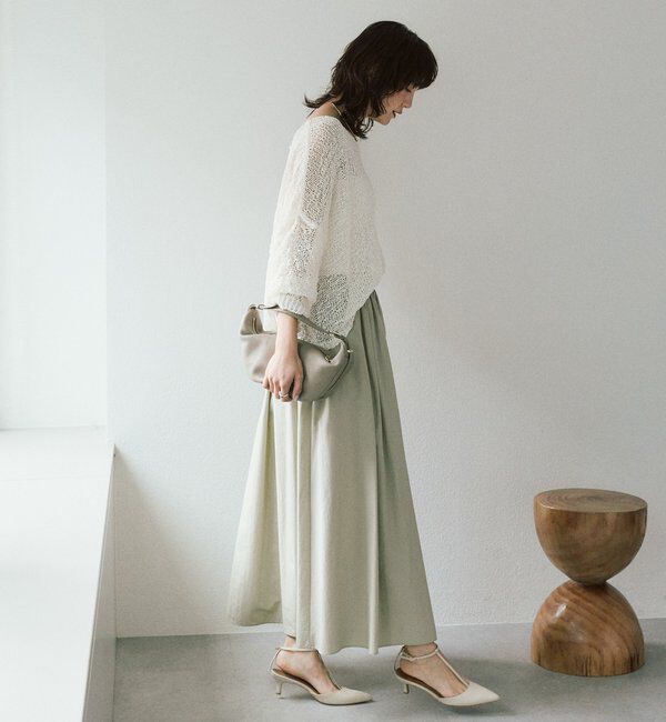  「予約【抜け感】テープヤーンボートネックニット」|ニット・セーター|