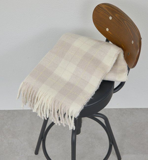  「ブークレーチェックストール」|マフラー|グレー