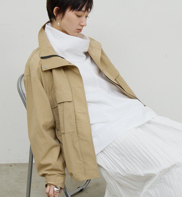  「【CHIKAコラボ】ハイカラーブルゾン」|ブルゾン・スタジャン|