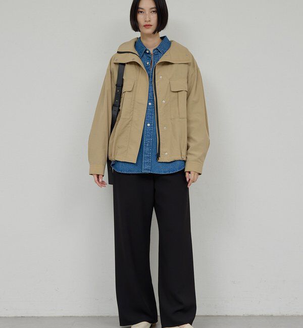  「【CHIKAコラボ】ハイカラーブルゾン」|ブルゾン・スタジャン|