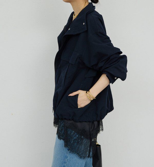  「【CHIKAコラボ】ハイカラーブルゾン」|ブルゾン・スタジャン|