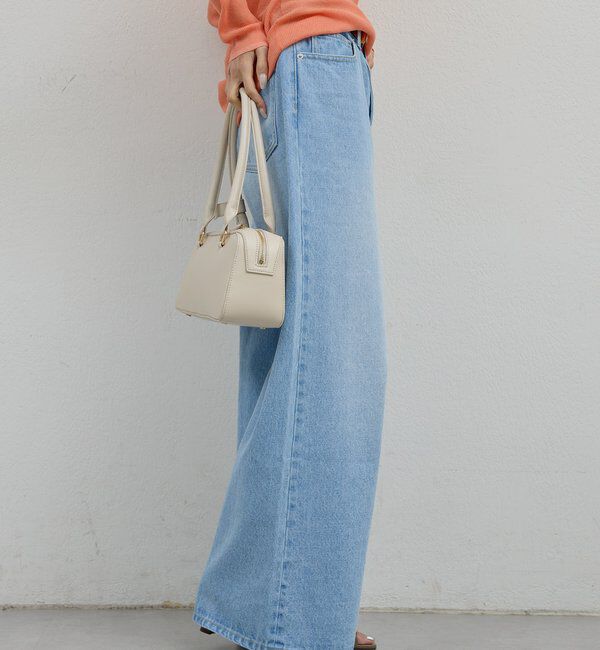  「【手洗い可】ストレートデニム」|デニム|