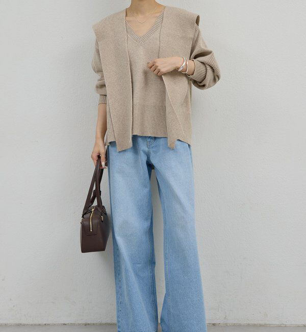  「【手洗い可】ストレートデニム」|デニム|