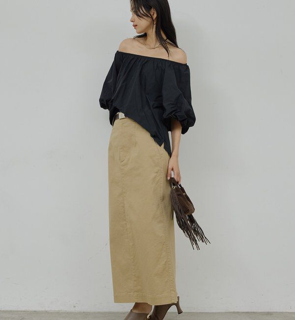  「チノストレッチスカート」|スカート|