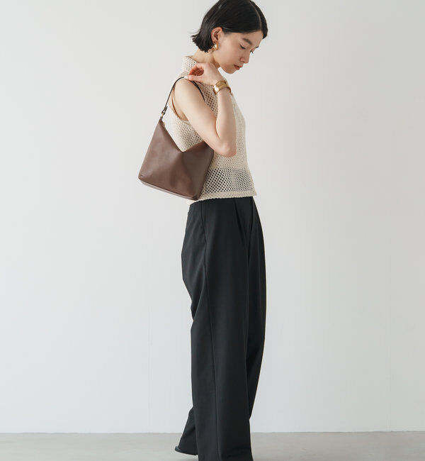  「《3/4～価格改定》ソフトレザーシンプルショルダーバッグ 」|ショルダー・メッセンジャー|