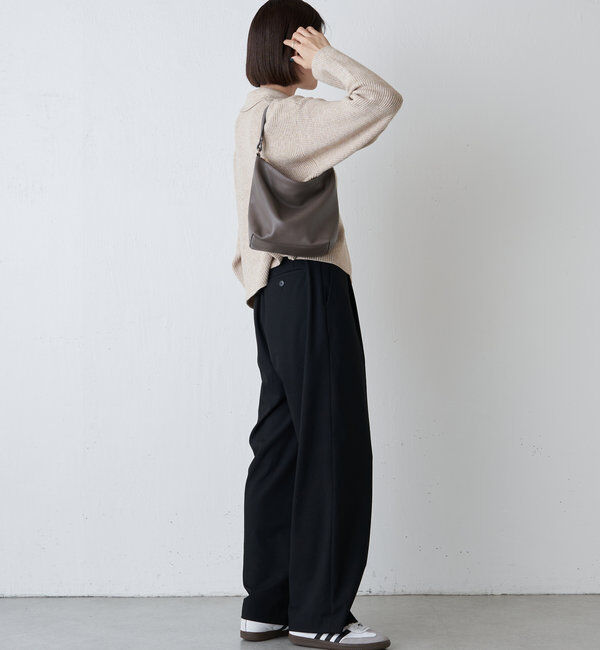  「《3/4～価格改定》ソフトレザーシンプルショルダーバッグ 」|ショルダー・メッセンジャー|