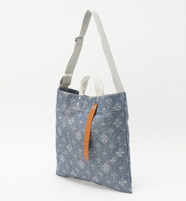  「デニムジャガード2WAYビッグトートバッグ」|トートバッグ|
