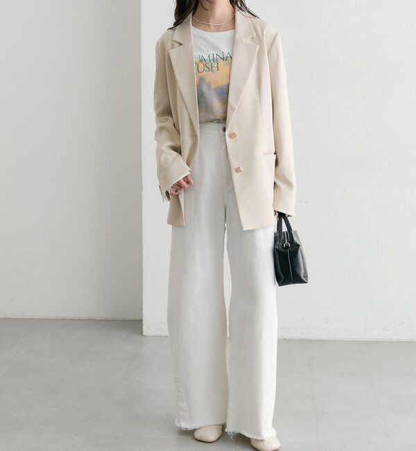  「ストライプテーラードジャケット」|テーラードジャケット|