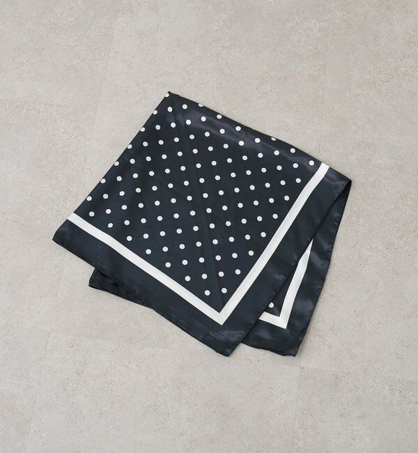  「ドットサテンスカーフ」|マフラー|