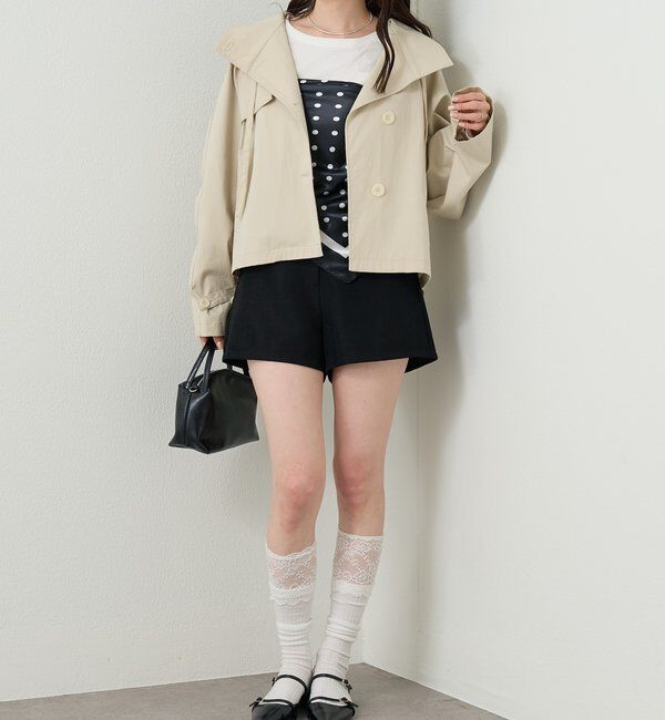  「ドットサテンスカーフ」|マフラー|