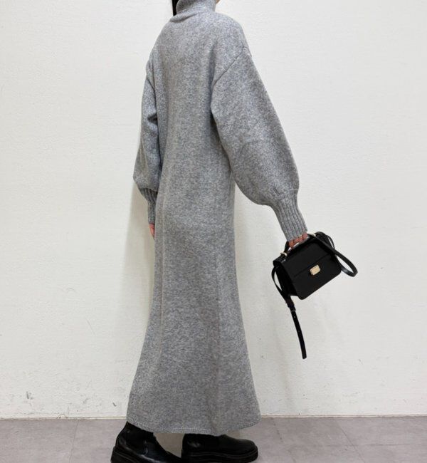  「ハイネックニットワンピース」|ワンピース|