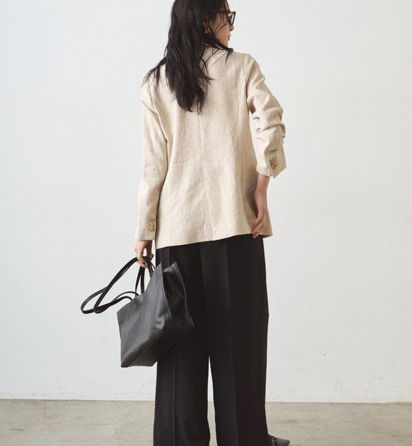  「リネンノーカラージャケット」|ベスト・ジレ|