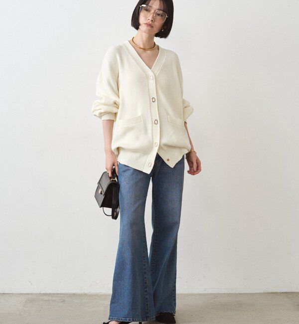  「ゴールドリングカーデ」|ニット・セーター|