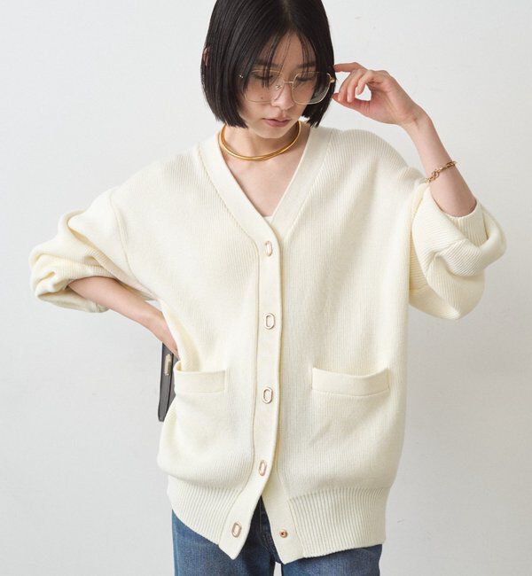  「ゴールドリングカーデ」|ニット・セーター|