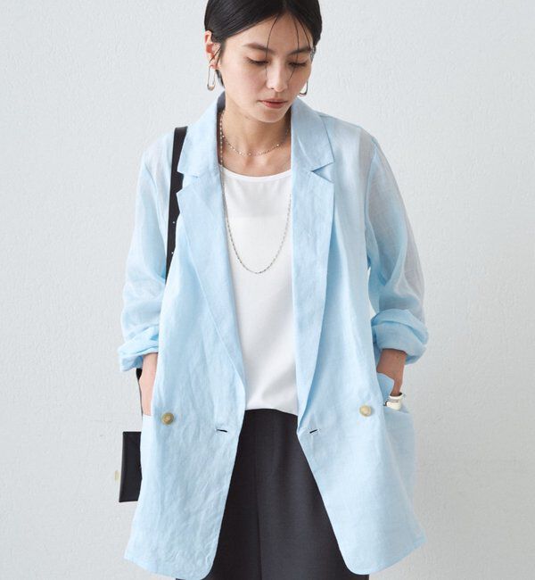  「リネン100ジャケット」|ベスト・ジレ|