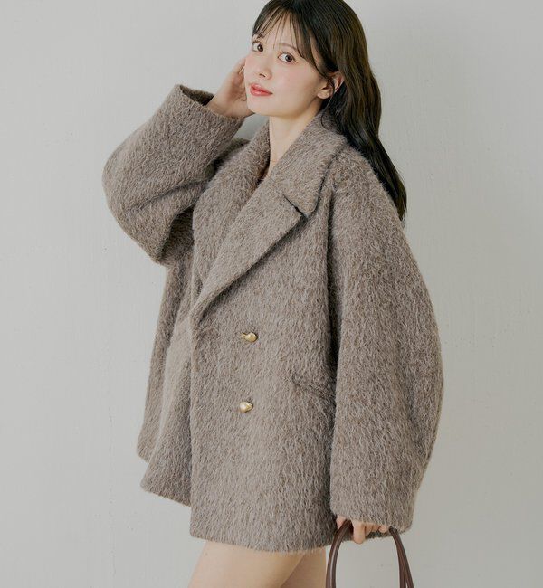  「金釦シャギールーズコート」|その他|