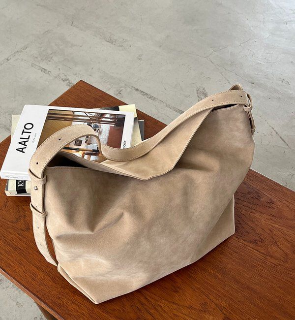  「【WEB限定カラー・ブラック/大容量】2WAYワンハンドルバッグ」|トートバッグ|