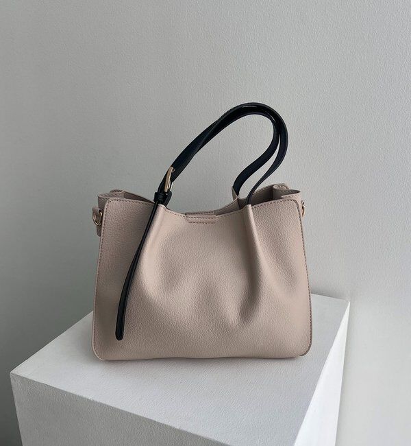  「【ミニバッグSET】2SETタックハンドルバッグ」|トートバッグ|