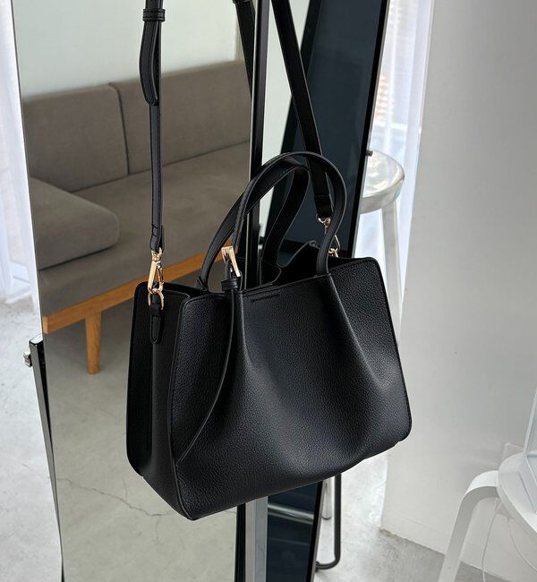  「【ミニバッグSET】2SETタックハンドルバッグ」|トートバッグ|