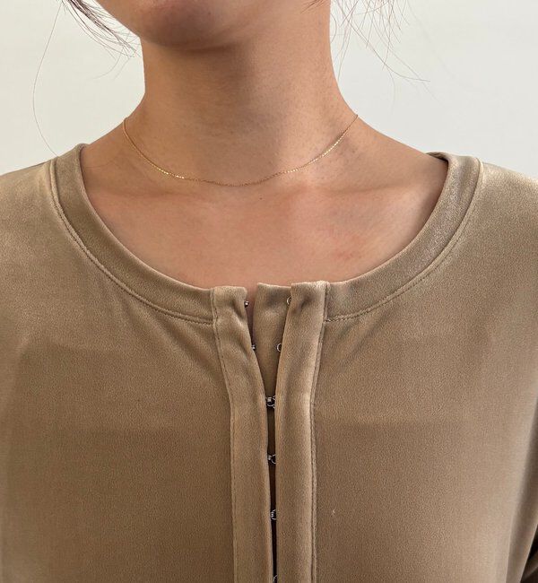  「【低身長サイズあり】フレアスリーブベロアワンピース」|ワンピース|